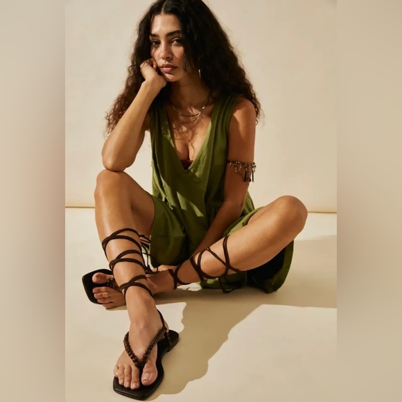 NWT Free People x Jeffrey Campbell Bali Beaded Sandal - 7, 8 & 9 - Picture 2 of 2